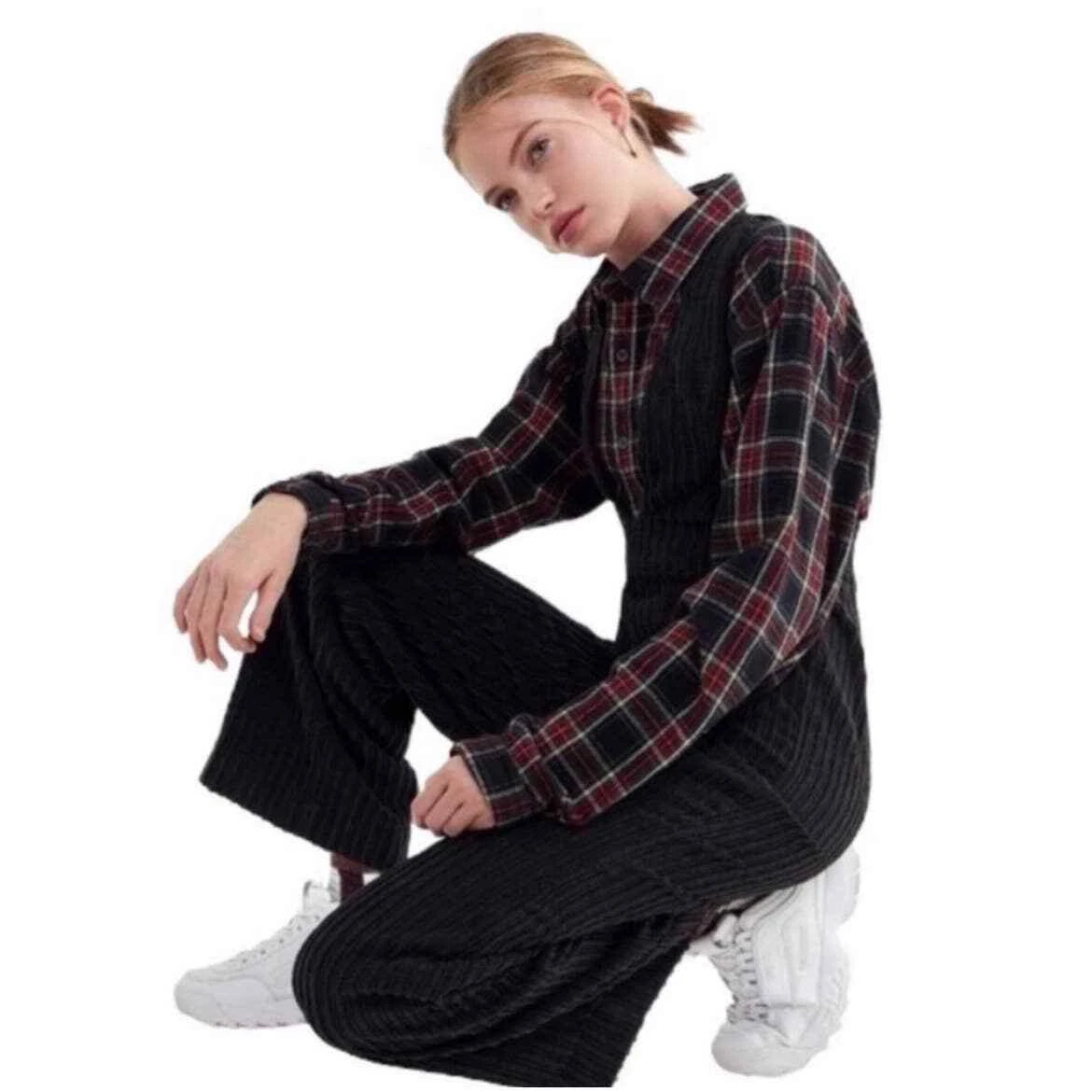 BDG Urban Outfitters UO Jumpsuit Eleanor Black Corduroy Overalls