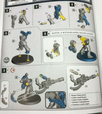 Bits Warhammer 40K Chaos Space Marine Havoc - Chaincannon Reaper SKHA20 - Dégrappé Comme Neuf