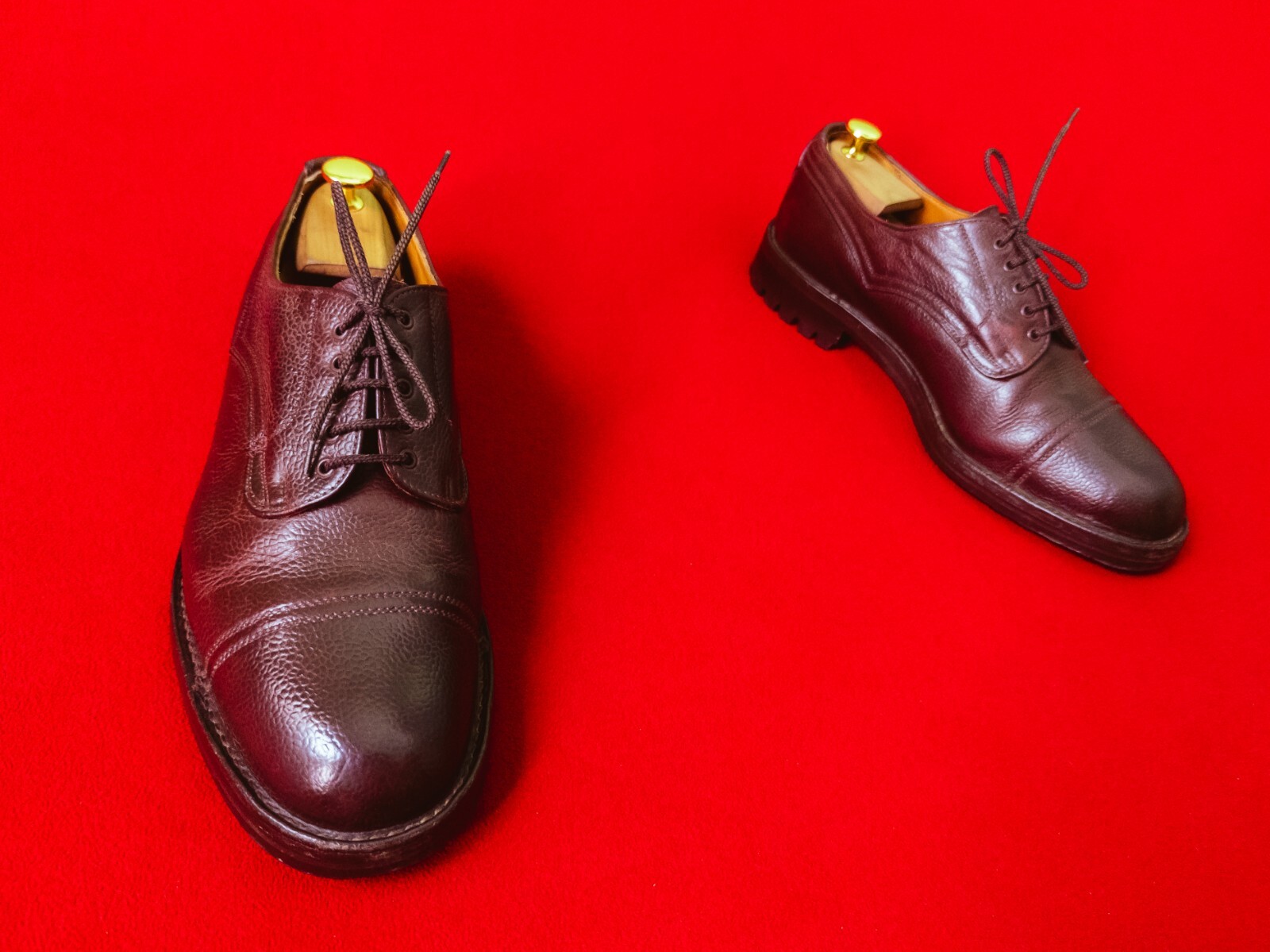 SAOLA Scarpe ALFRED SARGENT uomo bordeaux derby US 10 5 EU 44 UK 9 5 pelle di ciottoli