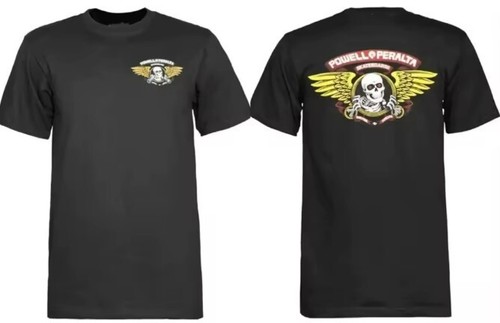 Powell Peralta Bones Brigade emerging skull & wings old school skateboard shirt