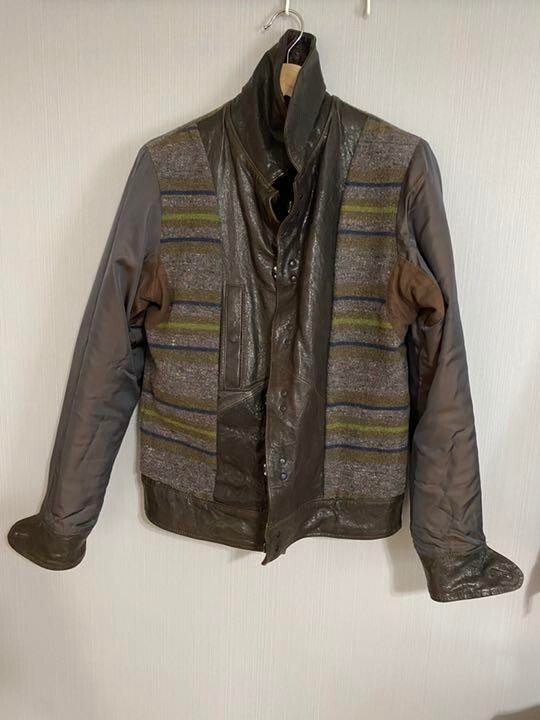 Nigel Cabourn US CLIP Sheepskin LEATHER Jacket Blouson Men Nigel Cabourn US CLIP Sheepskin LEATHER Jacket Blouson Men