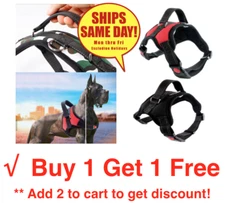 Dog Pet Harness No-Pull Vest Adjustable Reflective Puppy XLarge to Small