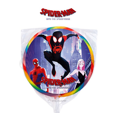 24 Spiderman Boy Superhero Spider verse 1.67'' Sticker Labels for Bag Party Favor