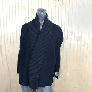 heavy black cardigan