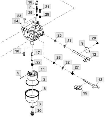 Carburetor Fits John deere W36M W48M WG32A WG36A WG48A Walk Behind