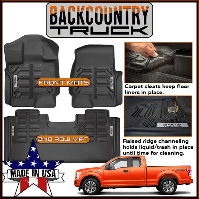 BackCountryTruck 20152019 Ford F150 SuperCab FULL COVERAGE Floor Mats Liners eBay