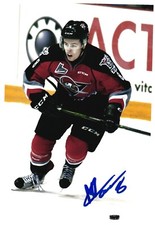 Michael Carcone Autographed 4x6 Color Photo Drummondville Voltigeurs #8 B