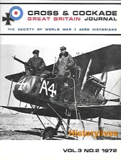 Cross & Cockade V3 N2 Pusher Pilot Propeller Palestine Forgotten War Triplane