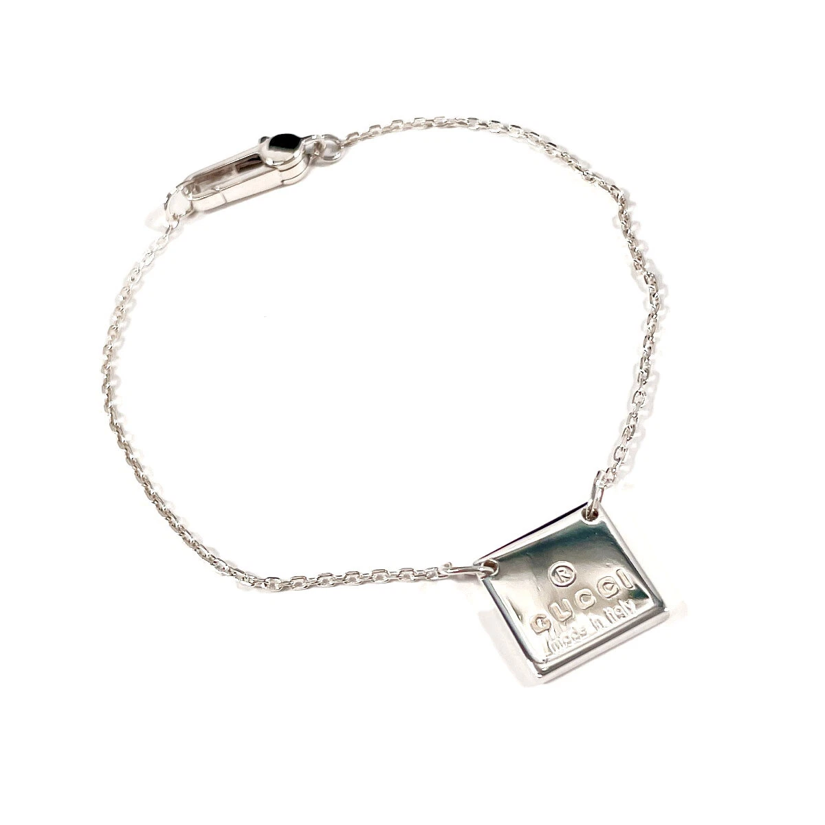 Bracelet GUCCI Argent 925 Femme Accessoire Bijoux Taille 19