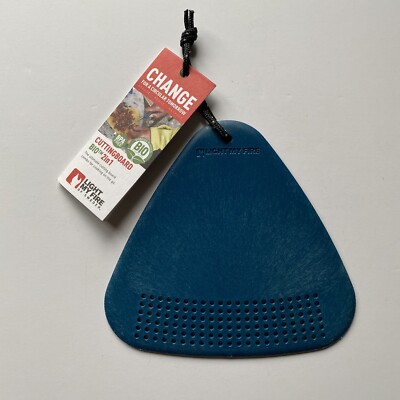 Light My Fire Cutting Board Bio 2 In 1 Strainer Combo For MealKit New NWT Blue
