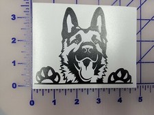 German Shepard Belgian Malinois K9 Dog Vinyl Sticker Logo Vinyl Decal 4"
