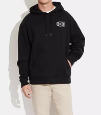 Coach Men's Black Gradient Signature Logo Hoodie CE334 Size XXL 2XL Brand New