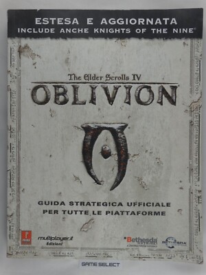 THE ELDER SCROLLS IV OBLIVION PC PS3 XBOX360 OFFIZIELLER ITALIENISCHER STRATEGISCHER LEITFADEN