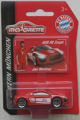 Majorette Audi R8 2. Generation rot FC Bayern München Javi Martinez #8 Neu/OVP