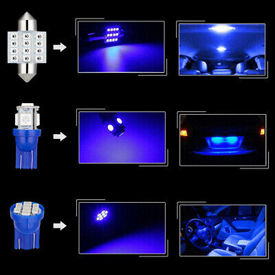9x Blue LED lights interior package kit for 2008-2014 Infiniti G37 Coupe IG3B