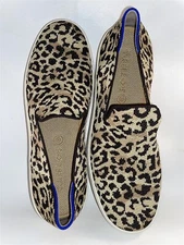Rothy's Sneakers Slip On Leopard Cat Animal Women's Shoes Size 7 New