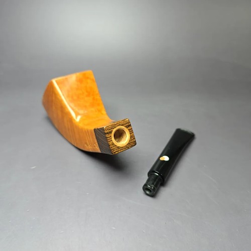 Cavicchi CCCC Grade Smooth Horn w/ Bocote Estate Briar Pipe, Unsmoked - Picture 10 of 11