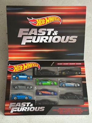 2022 Hot Wheels Fast and Furious 10 PACK EXCLUSIVE BOX SET SEALED