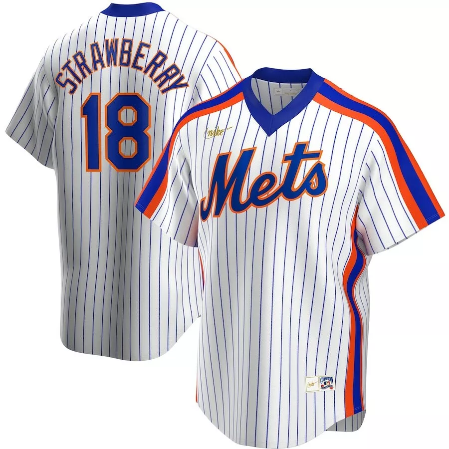 Nike NY Mets Darryl Strawberry #18 Cooperstown Jersey Collection