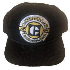 Vintage Corduroy Caterpillar Dealer Of The Year Hat 80s 1987 USA Made Imperial