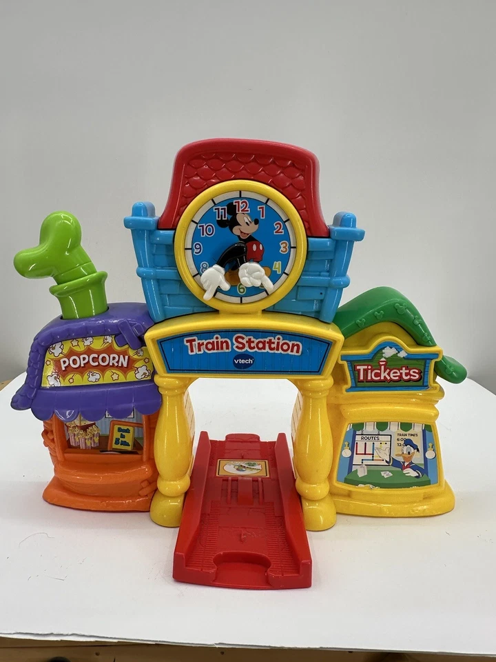 Vtech Go Go Smart Wheels Disney Mickey Mouse Train Station Ticket Booth - Image 2 of 4