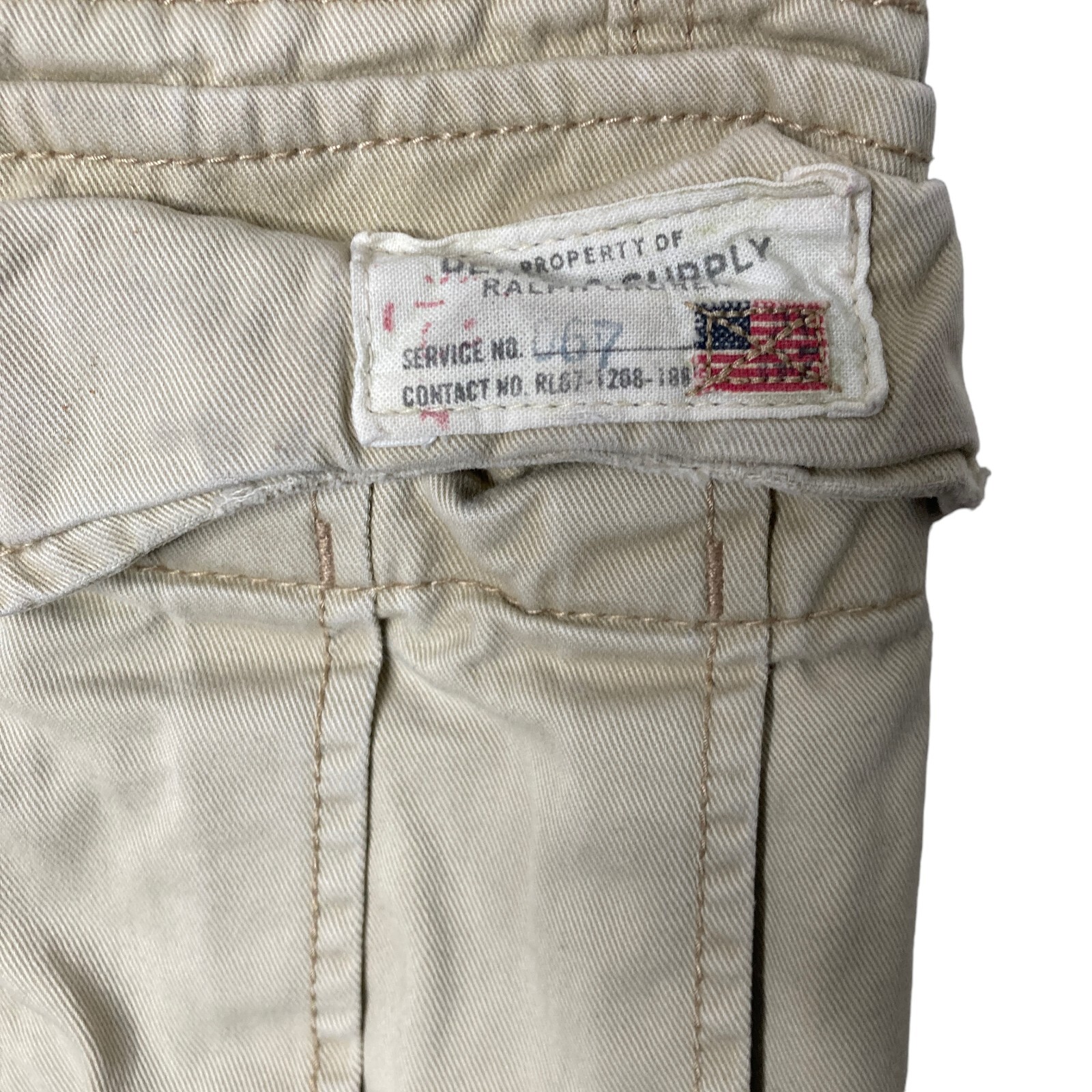 Denim & Supply Ralph Lauren Bermuda Cargo Shorts Mens 36 Khaki thumbnail 6