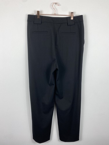 Ba&sh Trousers Womens Size 12 UK Black Tapered Wool Pleated Occasion 3 Bash - Picture 14 of 24
