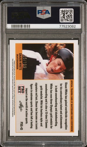 JUEGO DE HASTA 5 2023 LEAF PRO Metal Oro Prizm Refractor #/199 SHAUN BLANCO PSA 9 - Imagen 4 de 4