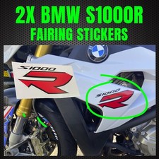 BMW S1000R Logo Stickers Motorbike Fairings Vinyl Graphics - Red