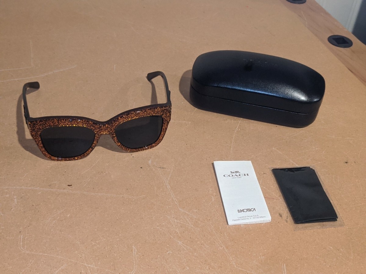 Coach glittery sunglasses Black Glitter Coach 8288 Bifocal Reading Sunglasses main image 3
