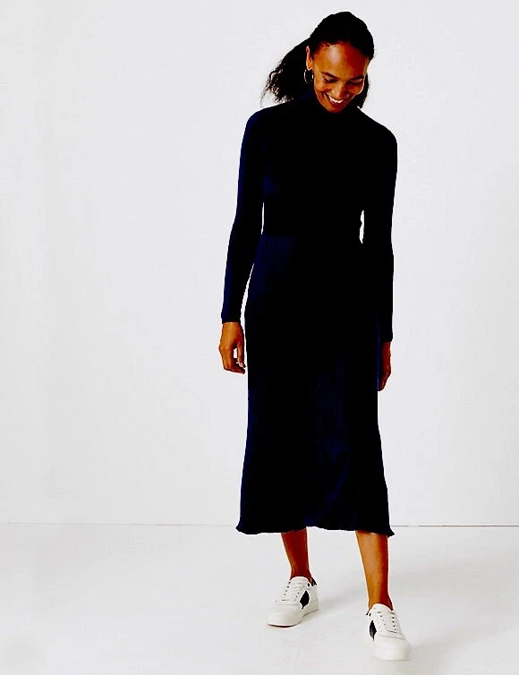 m and s knitted dresses M&S's 36 knitted mini dress is the chic staple you'll reach for all season long