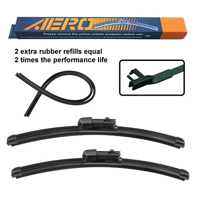 AERO Volvo V50 2006-2005 26''+20'' Premium Beam Windshield Wiper Blades (Set of 2)