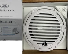 JL Audio 10" Marine Subwoofer 4-Ohm 500w M6-10W-C-GwGw-4 & White Classic Grille