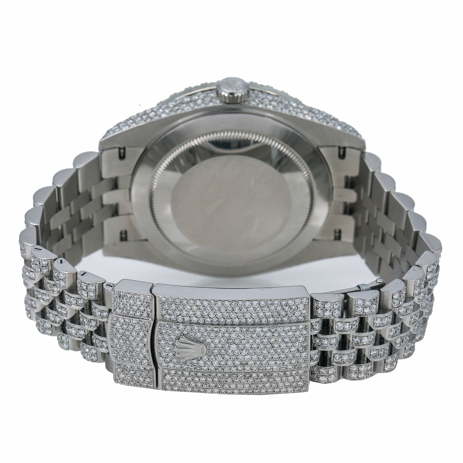 Rolex Datejust 41mm Iced Out Steel Watch with Diamond Jubilee Bracelet - 126300 image 4