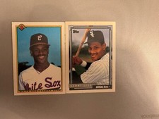 1990 Bowman #312 Sammy Sosa Chicago White Sox baseball card Lot Of 2 1992 Topps