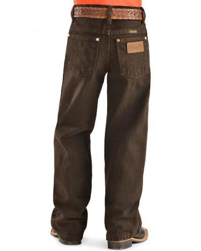 Jean chocolat Boy's Wrangler® Cowboy Cut® Reg/Slim/Husky Fit Dr (8-16) 13 MWBKL - Photo 1 sur 1