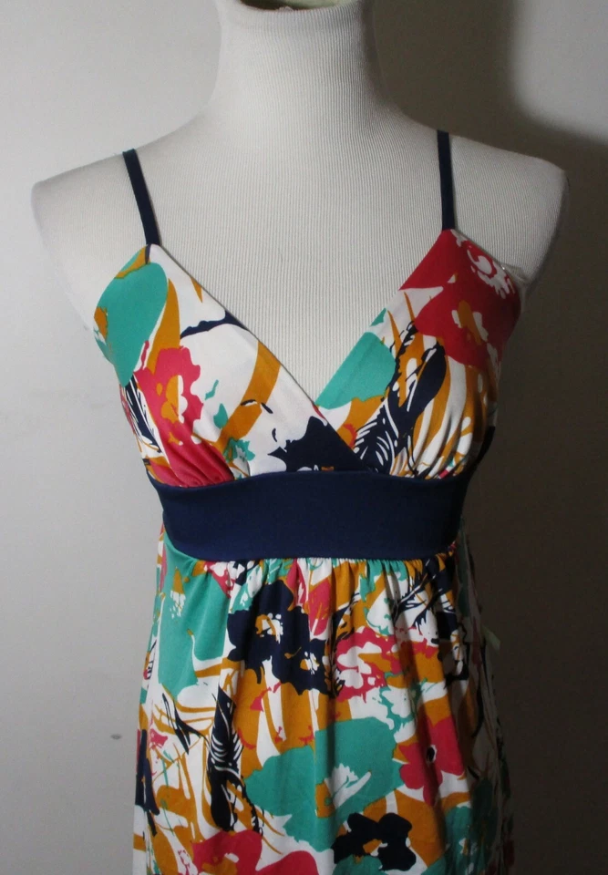 JOHNNY MARTIN Blue Green Spaghetti Strap Dress Size S NWT - Изображение 2 из 4