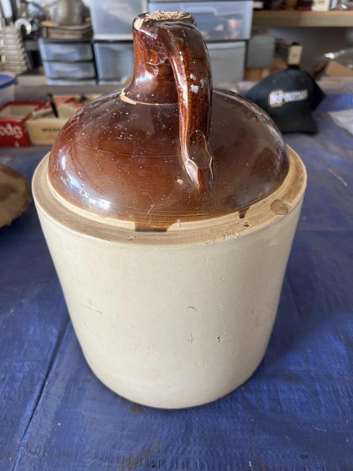 Vintage Love Field Potteries Dallas Texas 2 Stoneware Jug eBay