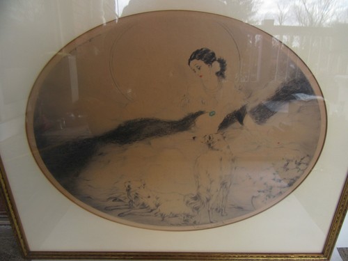 Antique 1927 Louis Icart "Lady of the Camelias" Colored Drypoint Etching, Paris - Picture 24 of 24