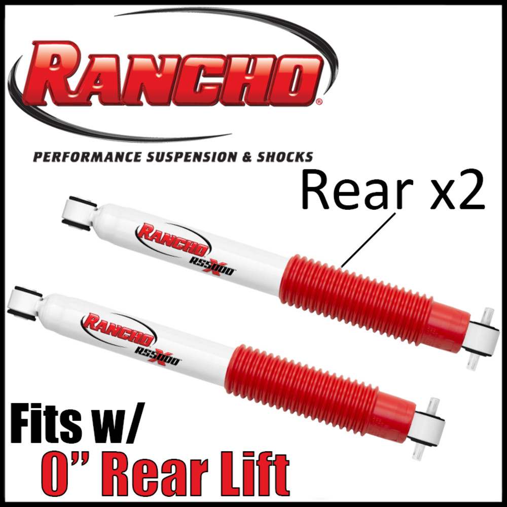 Rancho Rear Shock Absorbers PAIR fits 2000-2005 Ford Excursion 4WD w/0" Lift