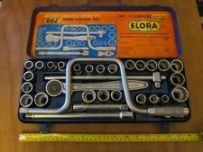VINTAGE PRE 1989 ELORA AF & METRIC 31 PIECE SOCKET SET- EXCELLENT CONDITION 