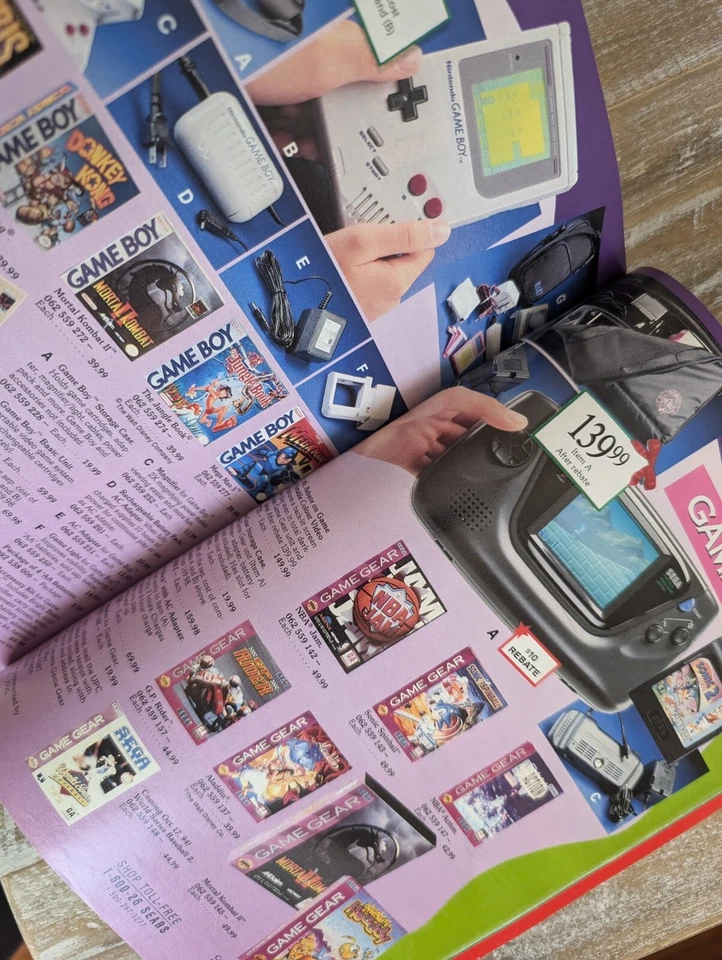 ✹ SEARS WISH BOOK 1994 Рождественский каталог Канада ✹ Sega CD SNES Genesis Game Gear - Изображение 2 из 4