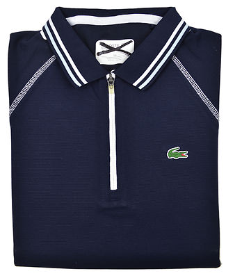 lacoste zip polo