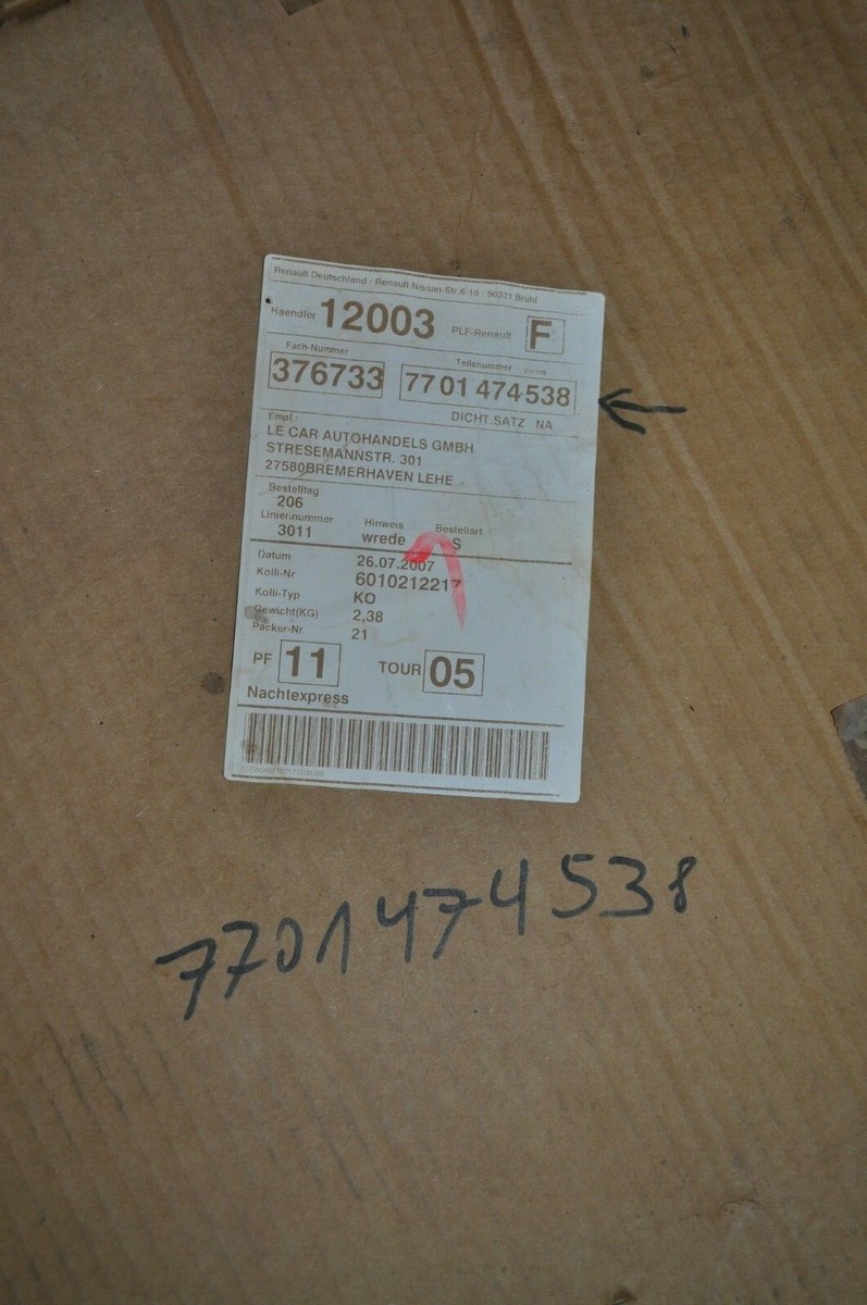 Neue Fensterführung NA66 Dichtung Beifahrertür Renault Megane 2 Et  