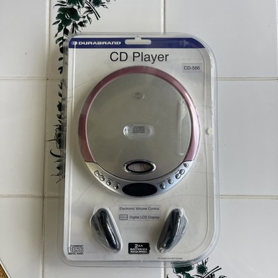 Durabrand CD-566 CD Player Silver Pink, LCD, Stereo Headphones, Repeat Brand New