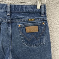 Wrangler Jeans Youth Boys 16 Blue Denim 13MWZ Straight Cowboy Cut Western Rodeo