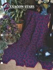 Hexagon Stars  Annie's Attic Crochet Afghan Pattern Page