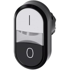 1pc SIEMENS 3SU10003AB610AK0 3SU1 Twin Button, Momentary, White/Black