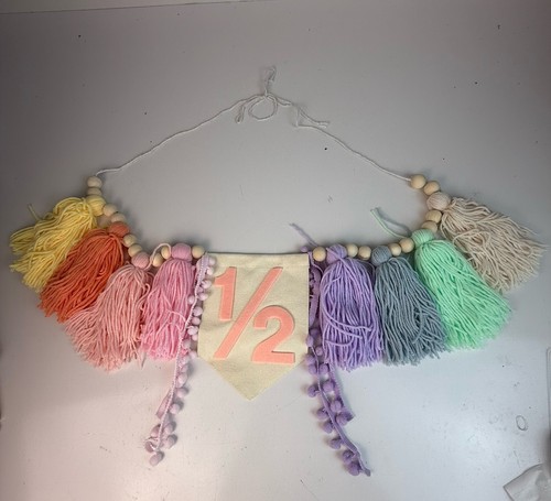 Half Birthday Decorations-1/2 Birthday-Girl- The Banner Only