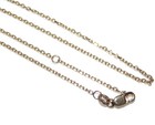 New Cable Necklace in solid 14k W Yellow Gold Jewelry 585 18" long Adjustable — photo 1